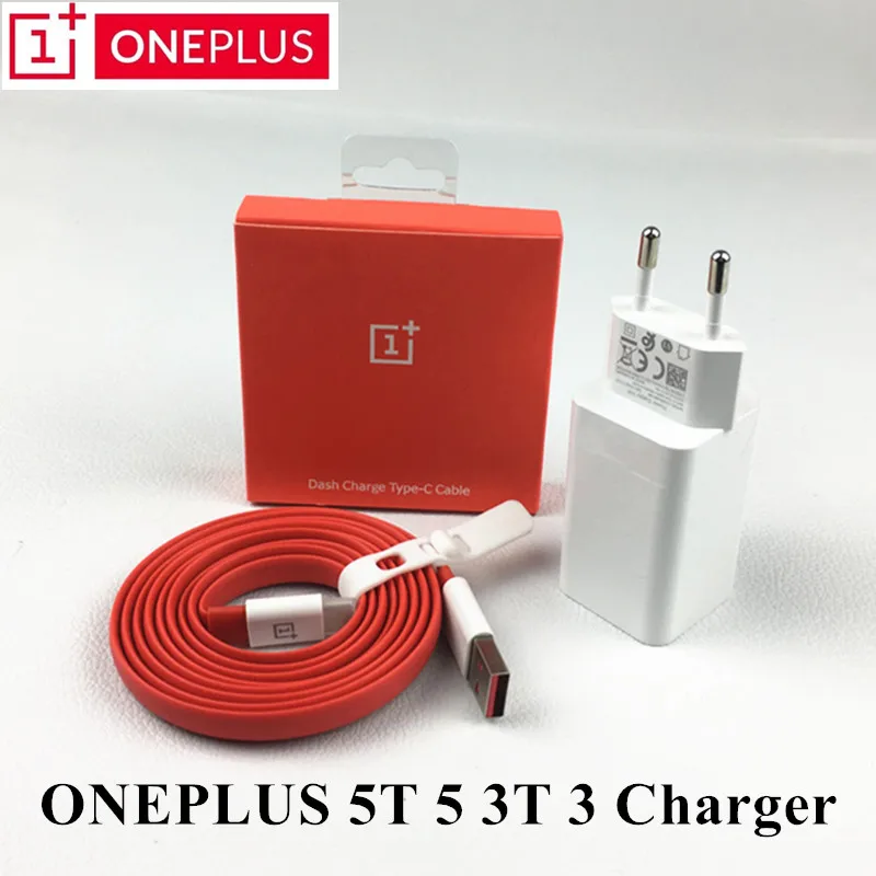 

Original oneplus 6 dash charger one plus 6t 5T 5 3t 3 power Supply unit wall adapter quick fast charge usb type C cable 5V 4A