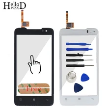 A + + + écran tactile digitizer pour lenovo p770 capteur écran tactile avant en verre tactile panneau fenêtre lentille capteur adhésif livraison gratuite
