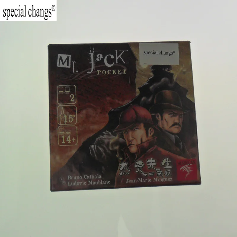 Карманная версия Mr Jack настольная игра карточки легко носить с собой и играть|board