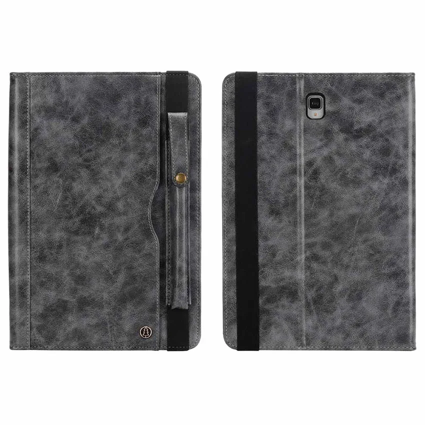 Case for Samsung Galaxy Tab S4 10.5 inch SM-T830 T835 With Pencil Holder Leather Flip Case Card Slot Smart Cover Sleep Awake Up (96)