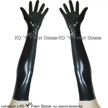 

Black Sexy Arm Length Latex Gloves Long Rubber Mittens ST-0014