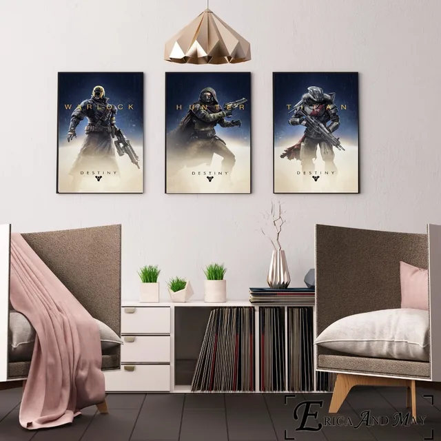 Destiny Video Game Figures Posters Prints Wall Art Decorative Picture