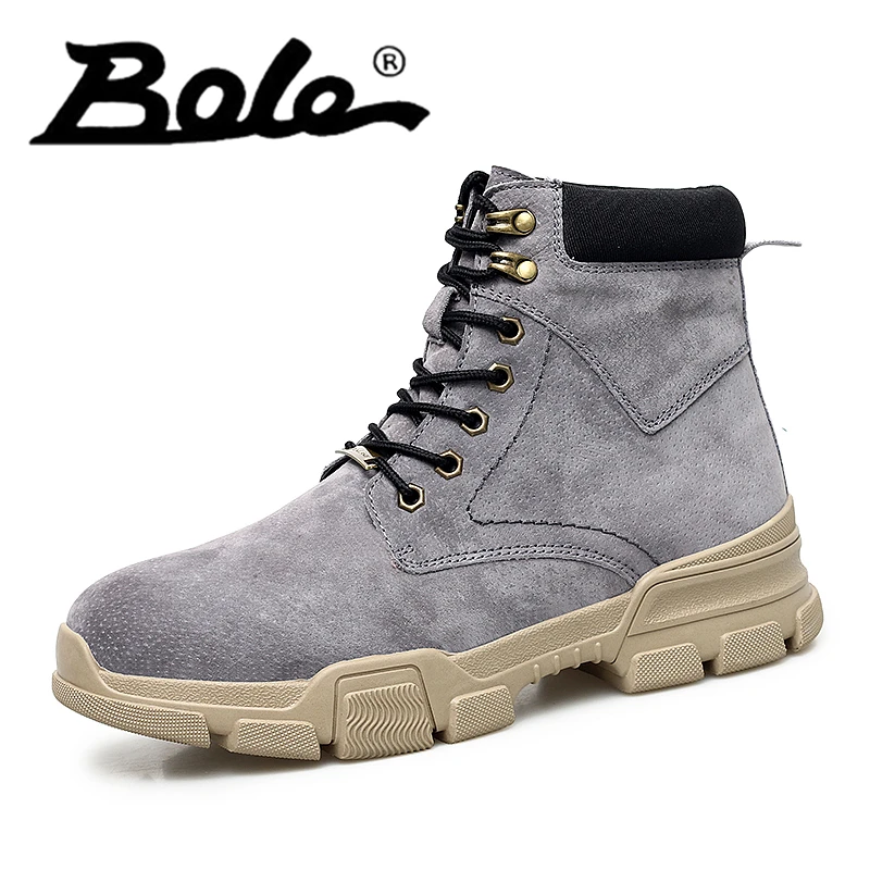 

Popular Men Martin Boots Winter with Fur Flat High Top Hot Round Toe Lace Up Boots Hard-wearing Warm 2018 Cotton Boots for Male