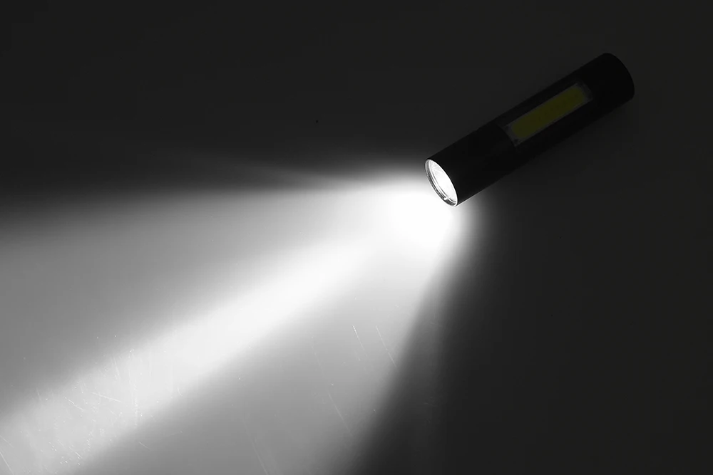 Многофункциональный светодиодный вспышка светильник USB Перезаряжаемые батарея мощная T6 фонарь боковой COB светильник дизайн флеш-светильник хвост магнит рабочий светильник