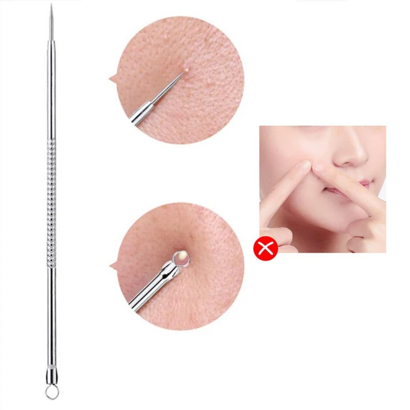 

Skin Care Acne Blackhead Removal Needles Stainless Pimple Spot Beauty Face Clean Care Tools Facial Pore Cleanser Makeup Tool