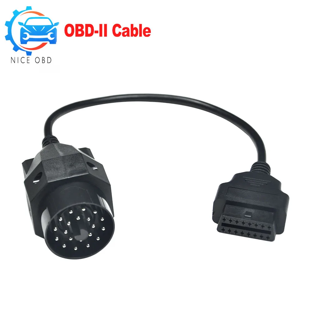 Для BMW 20PIN к 16pin OBD/OBD2 диагностический инструмент соединителя 20 контактный разъем для OBD2 16 pin гнездовой разъем для e36 e39 X5 Z3 инструменты для автомобиля