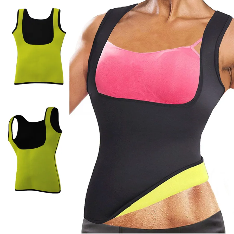 Body Shapers Vest Sweat Slimming Sauna Vests Women Waist Trainer ...