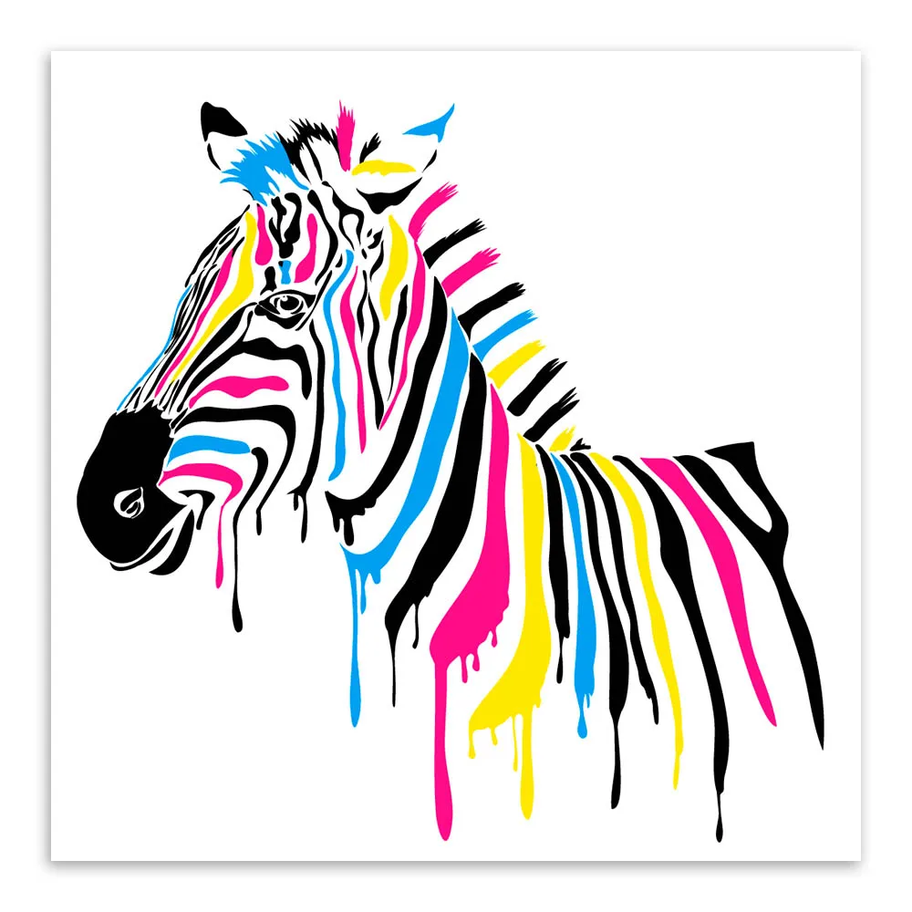 Toko Online Wildlife Modern Colorful Zebra Kartun Hewan A4 Besar