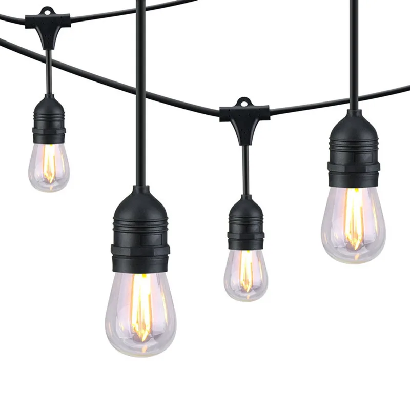 

IP65 Holiday Wedding Lighting Globe LED String Lights DIY E27 Lamp Socket S14 Bulbs Commercial Perfect for Outdoor Edison Filame