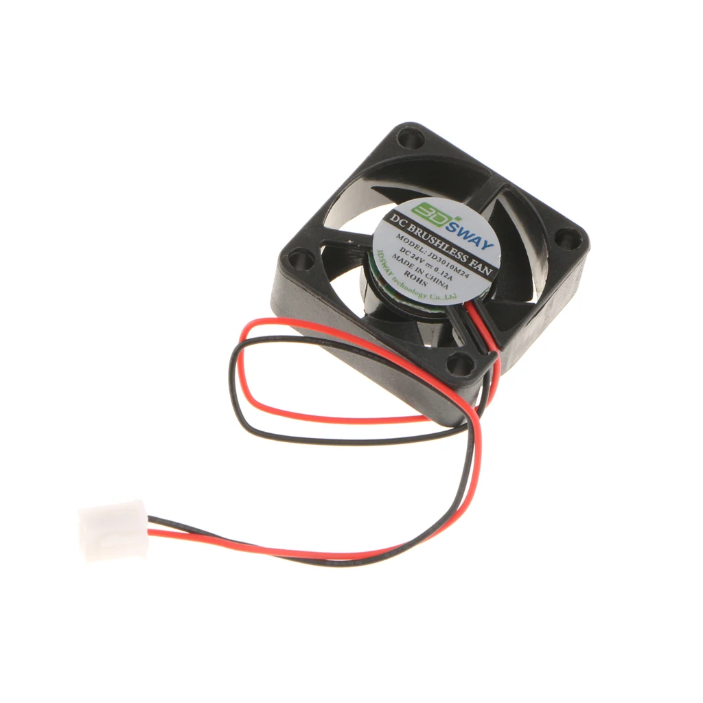 3D Printer 30x30x10mm 24V DC Cooling Fan Wired Hydraulic Fans Cooler Silent 
