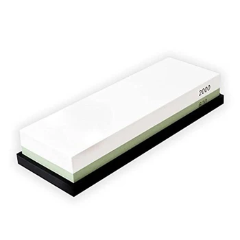 

Whetstone Sharpening Stone 600/2000 Grit Combination Corundum Sharpening Knife Double Sided With Anti Slip Silicone Base