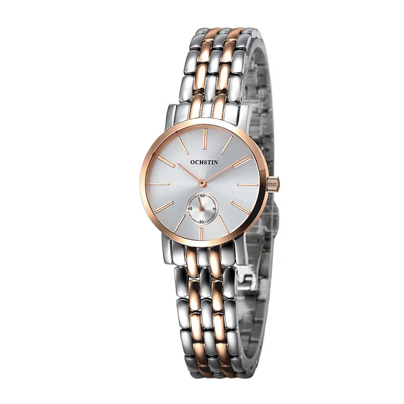 Швейцарские подлинные мужские часы, маленькие водонепроницаемые часы с тремя контактами, повседневные Модные парные часы для мужчин и женщин, трендовые модели - Color: 2