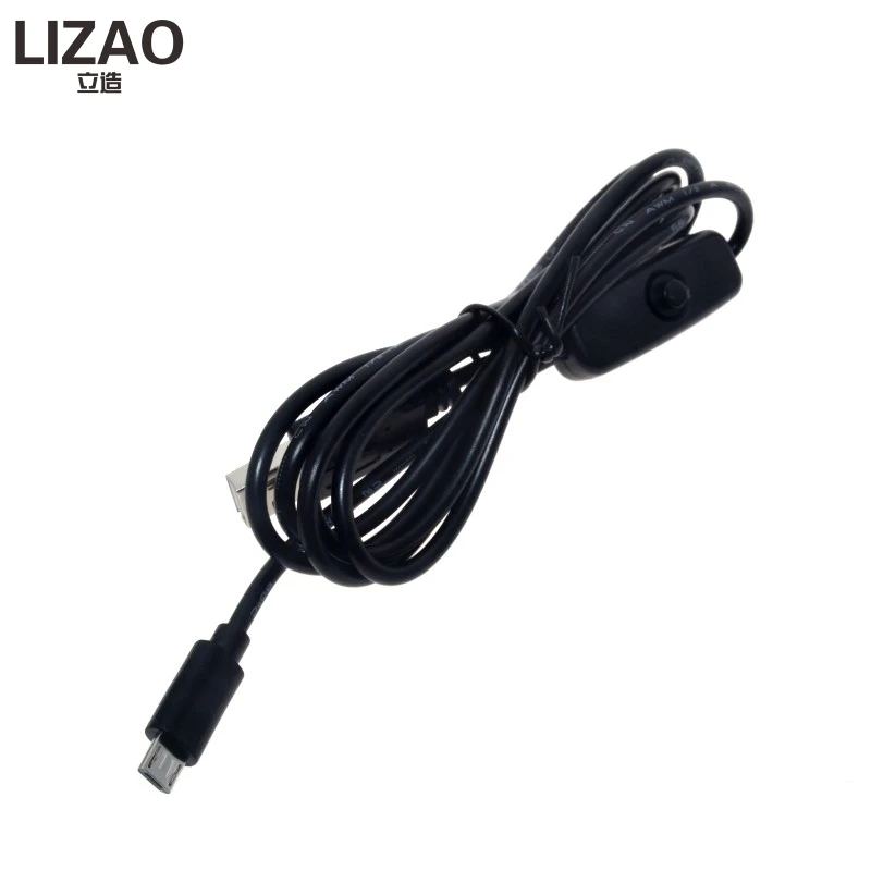 Raspberry Pi USB к Micro с переключателем ВКЛ./ВЫКЛ. кабель питания для Android 2/B + Banana PI простой