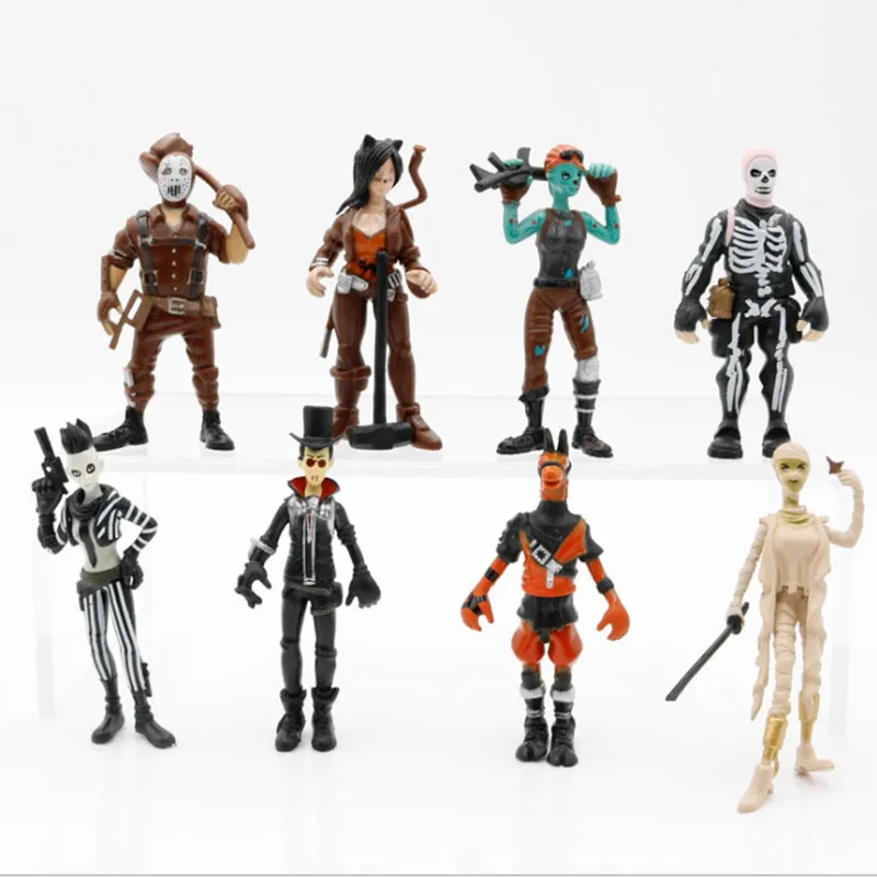 

8pcs/lot Game Figure Toys Fortress Night Game Character Model Doll Toys For Kids Boy's Toy New Arrival