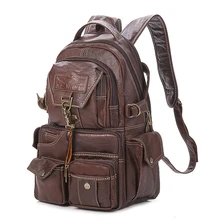 2018 The New Large Capacity PVC Material College Vintage Shoulder Women’s Backpack Students Travel Computer Leather Bag Mochilas