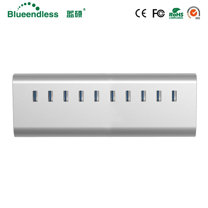 Супермногофункциональный USB 3 0 10 портов аксессуары для компьютера из алюминия