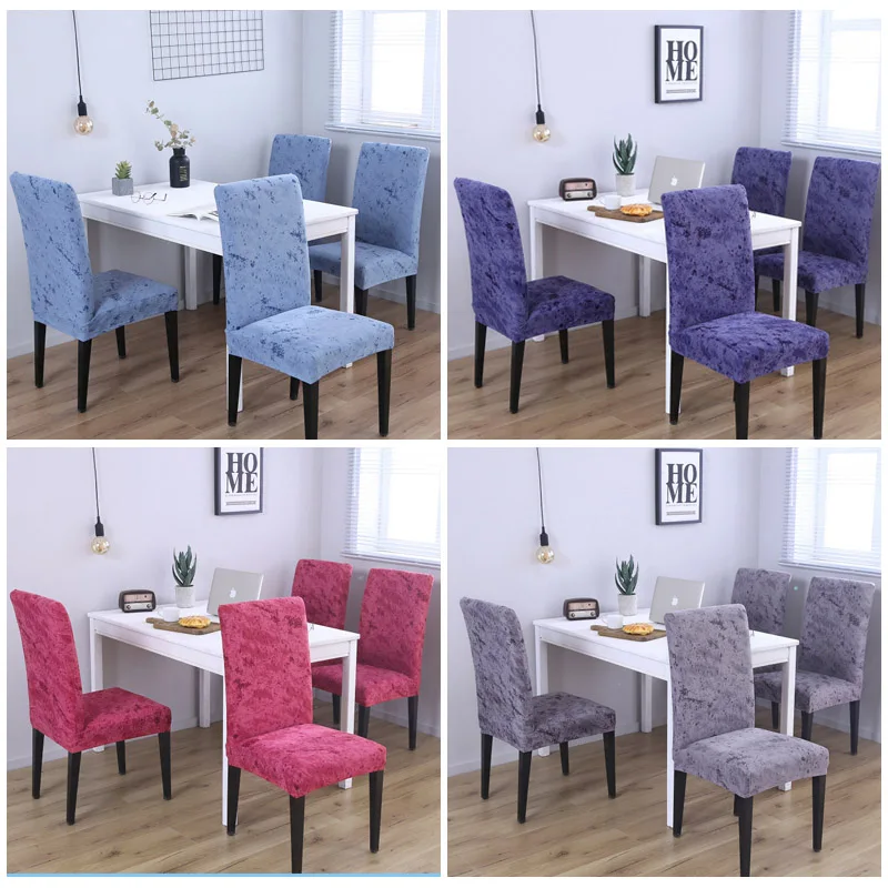 

Spandex Chair Cover Stretch Anti-dirty Kitchen Chair Covers Elastic Dining housse de chaise cadeira Slipcover chair cover 1PC