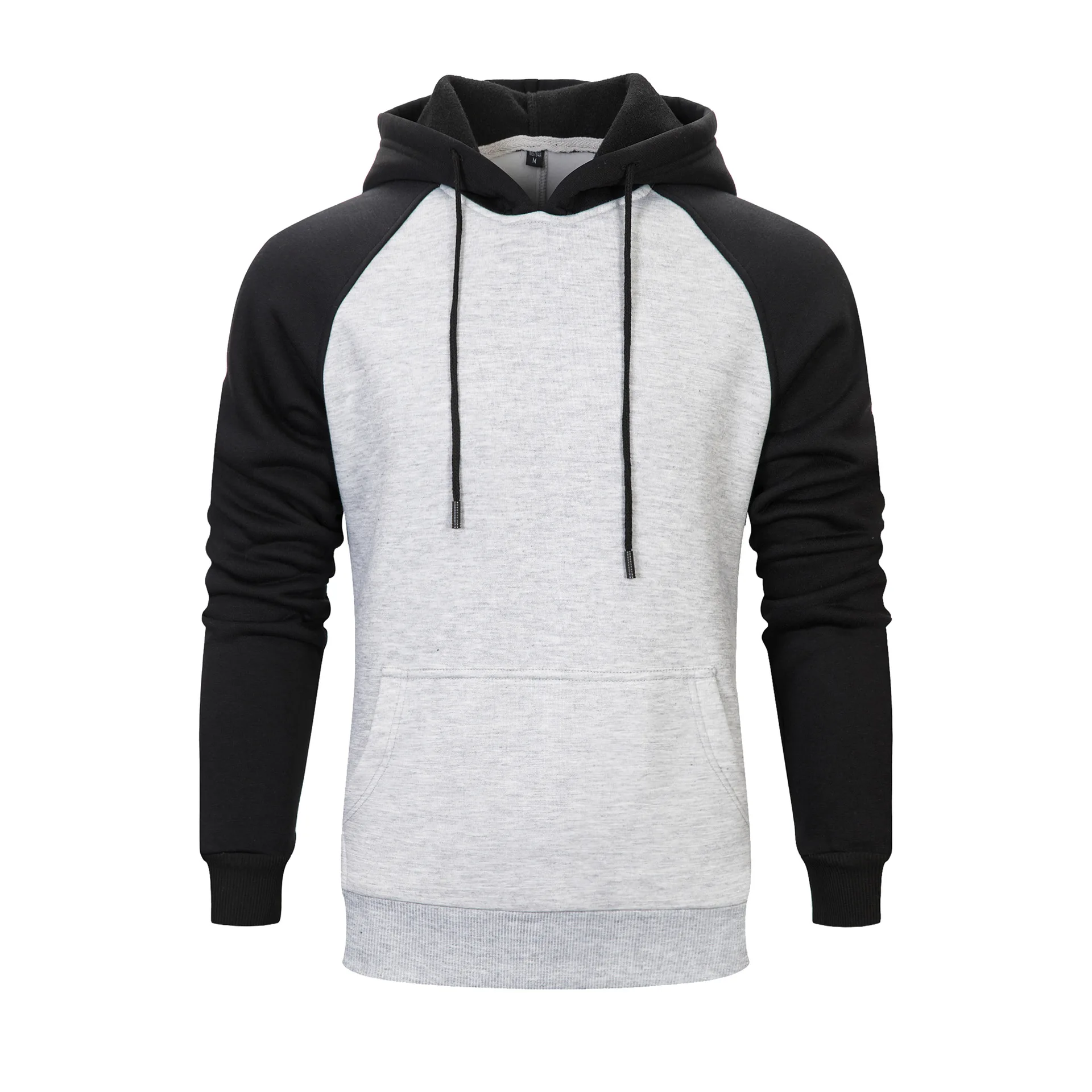 

Quality USA SIZE PAtchwork Hooides Men's Thick Clothes Winter Sweatshirts Men Hip Hop Streetwear Solid Fleece Hoody Man Clothing