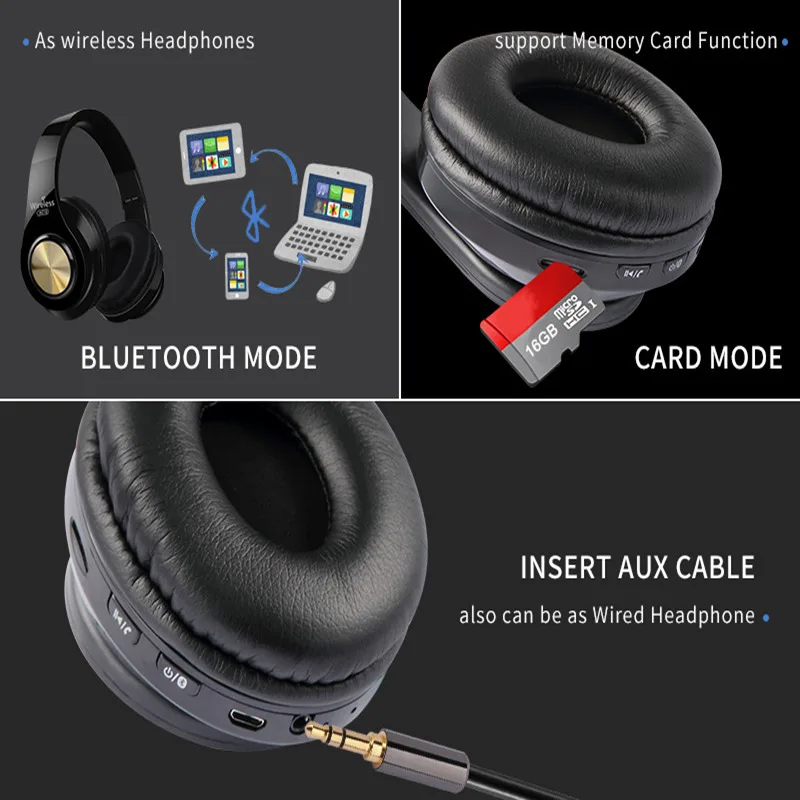 Preise Tourya HZ10 Drahtlose Kopfhörer Über Ohr Bluetooth Kopfhörer Faltbare Headset Einstellbare Kopfhörer Mit Mic Für TV Handy PC