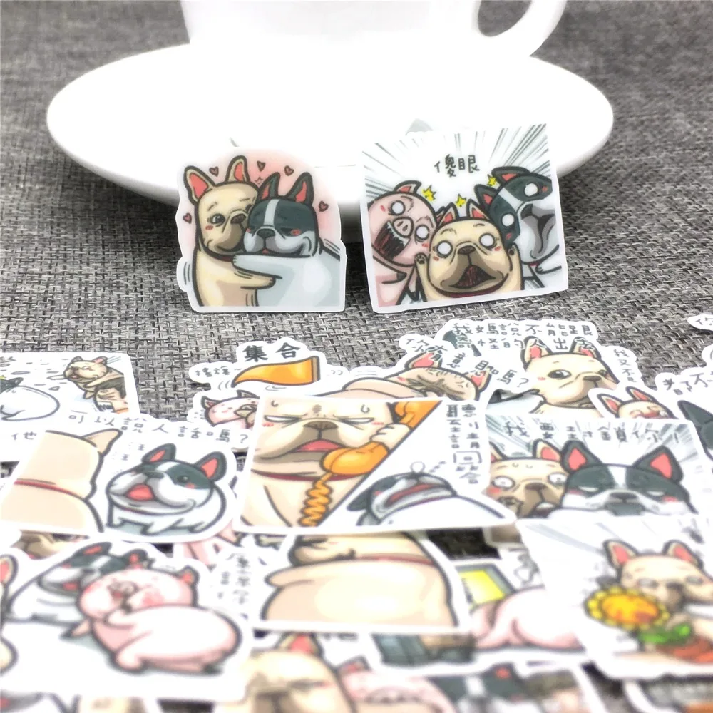 

40 pcs The daily selling of a dog Stickers Scrapbooking Decoration DIY toy phoneAblum Diary Label Sticker Kawaii Stationery