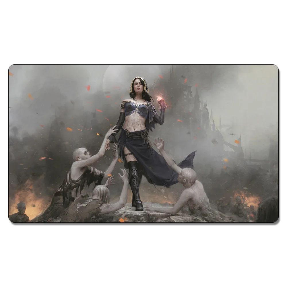 

Liliana,Defiant Necromancer Playmat Magical Board Games Play Mat,Custom Design Rug Table Game Pad with Free Gift Bag Dropshippin