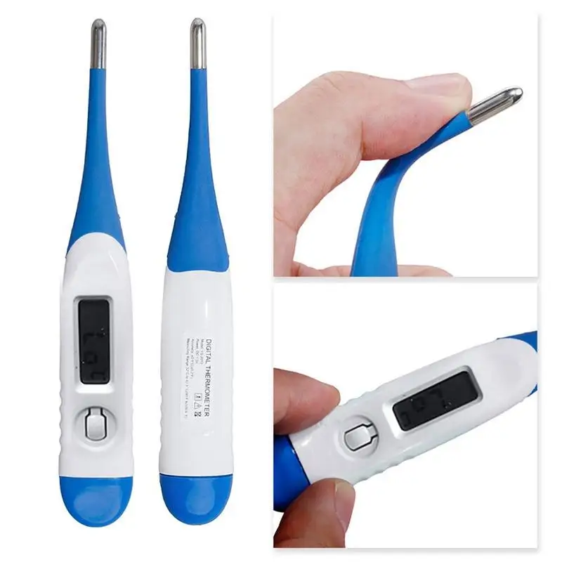 

Soft Head Medical Electronic Thermometers Digital LCD Thermometer For Baby Kids Adult Body Fever Temperature Measuring Tools