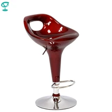 94773 Barneo N-7 пластиковый поворотный кухонный высокий барный стул на газ-лифте мебель для кухни цвет вишневый кресло для бара по России