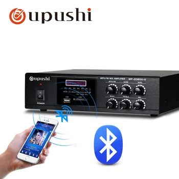 

Oupushi Newest Mini Power Amplifier 80W For PA System Bluetooths Remote Control With FM Radio Function