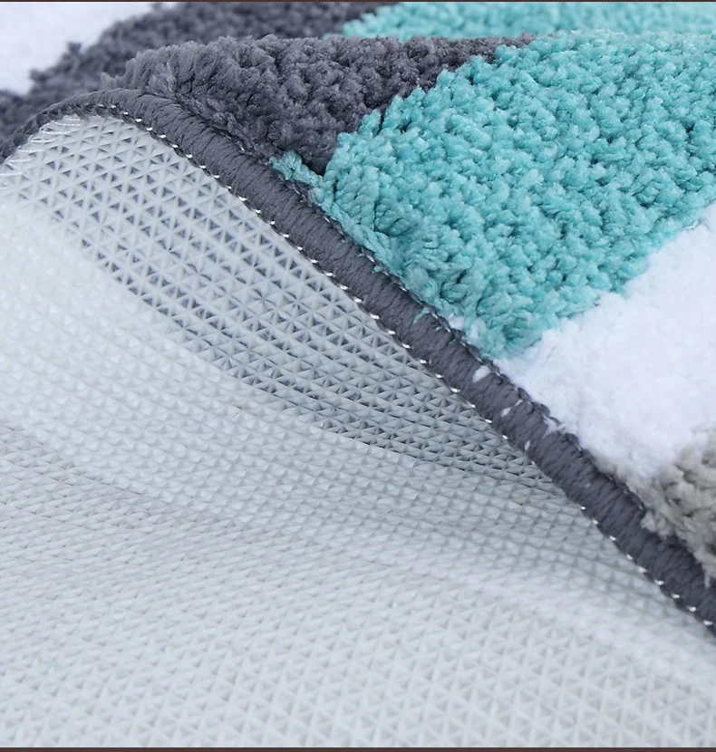 HOME Classical Striped Bathroom Mat Kit Toilet Rugs Non-slip Bath Mats Floor Carpets Mattress for Bathroom Decor Step Foot Pad HOME Classical Striped Bathroom Mat Kit Toilet Rugs Non-slip Bath Mats Floor Carpets Mattress for Bathroom Decor Step Foot Pad