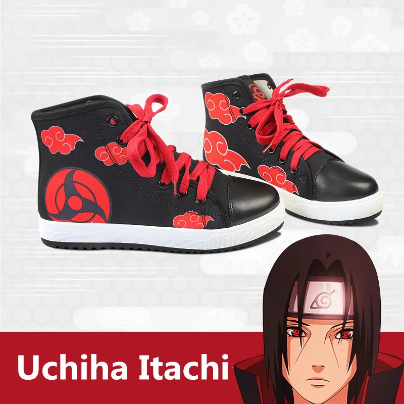 

2019 Naruto Uchiha Itachi Cosplay Props Canvas Shoes Akatsuki Ninja Women Man Boots Kids Teens Leisure Sports Shoes Collection