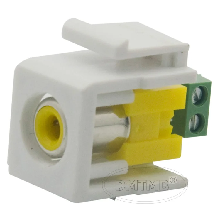 

Keystone RCA Female Connector With Backside Screw Connection