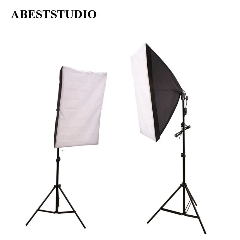 Abeststudio 2x135 W непрерывный светильник ing Kit 50x70 см софтбокс набор для фотостудии Светильник лампы 5500K фотография 50x70 см софтбоксы