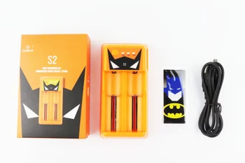 

iConstel New QSO Batman S2 high-speed Smrat Charger orange Multifunctional 18650 double charger support 2A fast charging