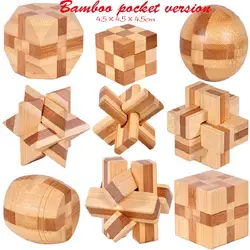 4406 игрушка-головоломка с бамбуковым отверстием