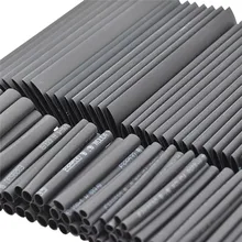 127pc Black Heat Shrink Tube Assortment Wrap Electrical Insulation Cable Tubing Sleeving cable