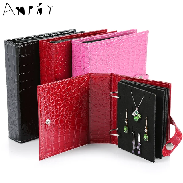 Earrings Carrying Book Jewelry Organizer Creative Earring Storage Earrings Carrying Book Jewelry Organizer Creative Earring Storage Travel Ng Necklace Holder Display A299
