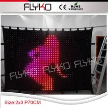 2 м* 3 м p70mm популярные Крытый Дешевые Портативный освещенной сцене украшение фон
