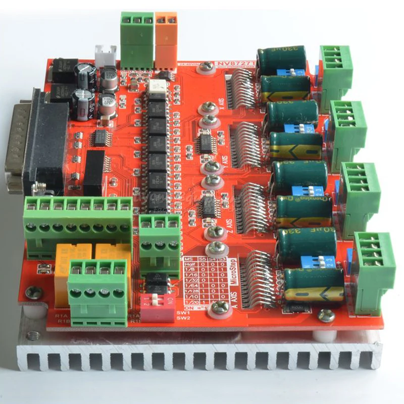 Привод 4 оси с ЧПУ шаговый двигатель драйвер платы LV8727 для дерева ЧПУ Запчасти