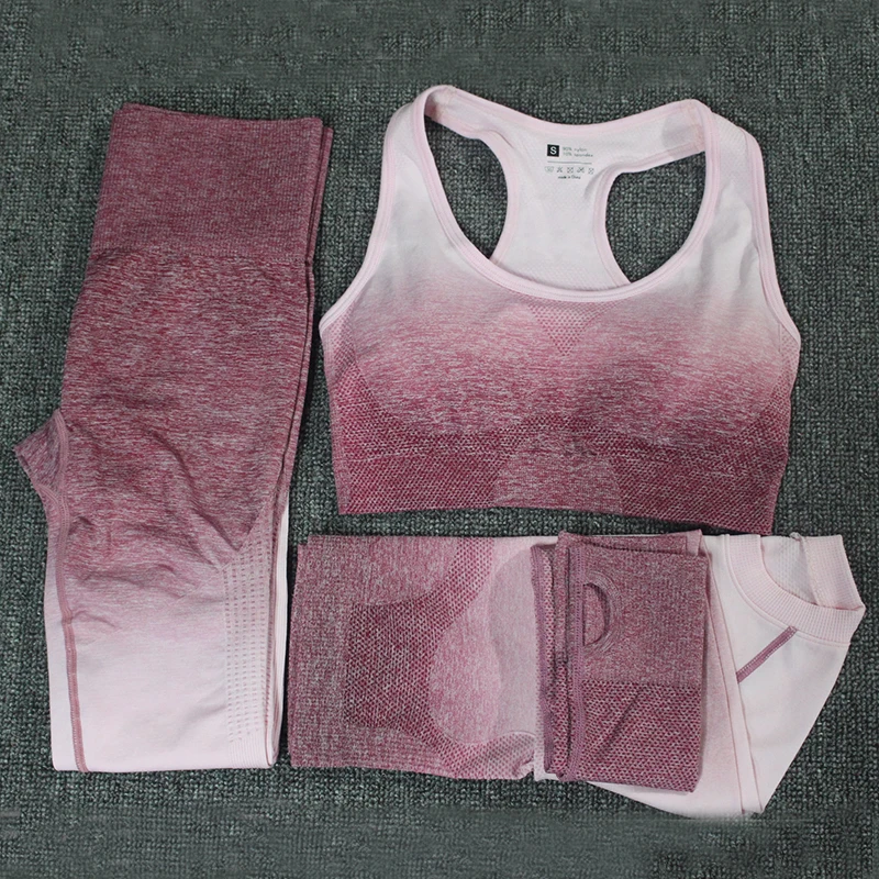 Mulheres Correndo Ginásio Roupas de Fitness Cintura Alta terno dos esportes