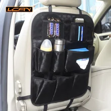 Asiento Trasero del coche Organizador Soporte Para Teléfono Móvil Bolsa De Almacenamiento Protector Niños Botella De Bebida Bolsillo Oxford Estiba ordenar Accesorios Para Automóviles