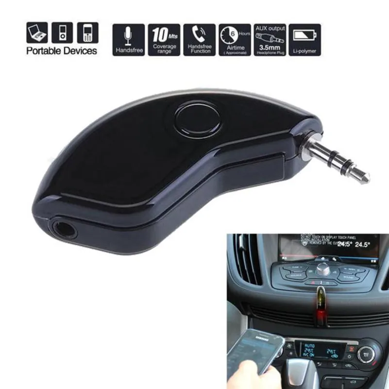 

Wireless Bluetooth 3.5MM AUX Audio Stereo Music Home Car Receiver Adapter A2DP #Y1