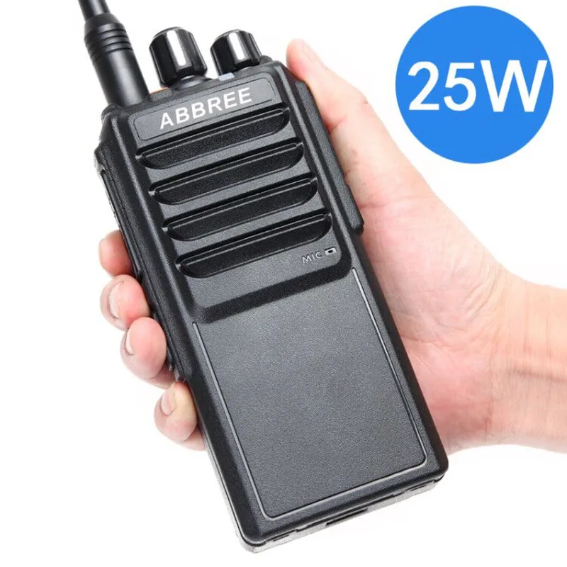 ABBREE AR-25W 25 Вт мощная рация UHF 400-480 МГц 10 Вт 10-20 км длинный диапазон двухстороннее радио для охоты