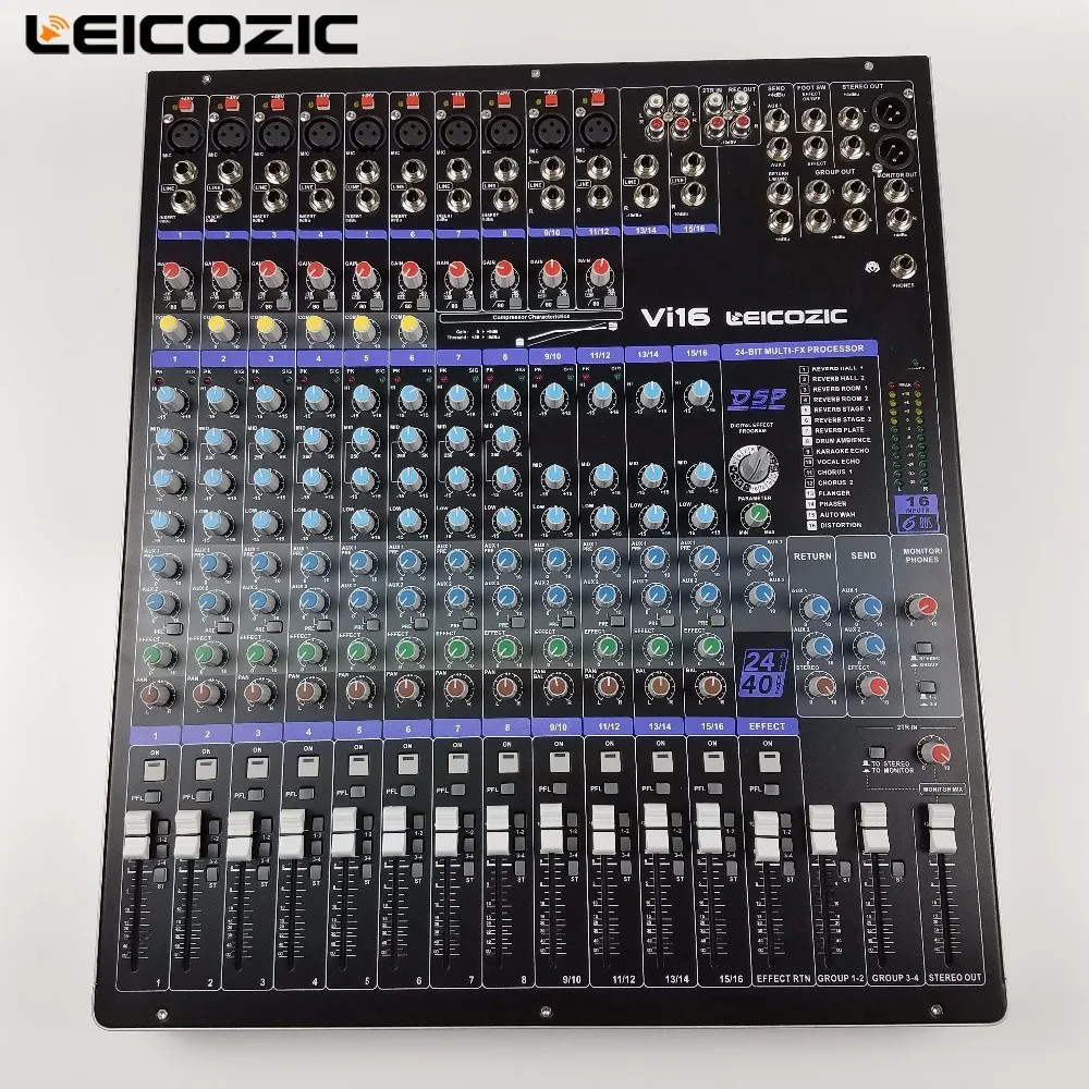 Leicozic Vi 16 Professional Mixing console 16 channel mixer audio