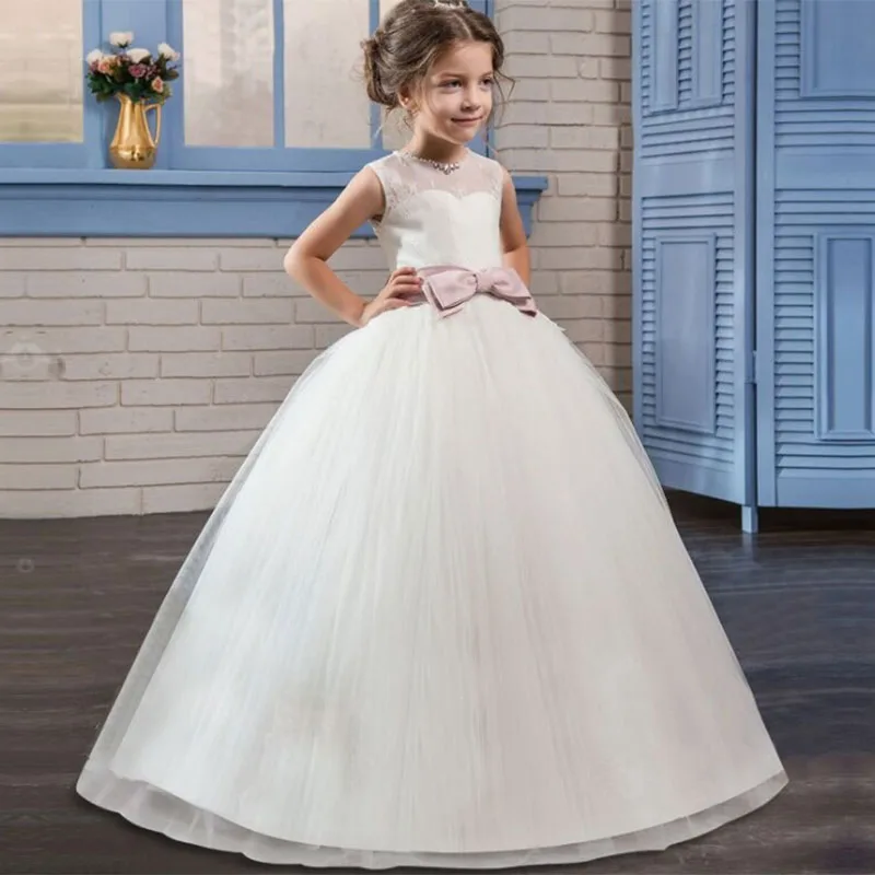2019 пышная Одежда для девочек платье для первого причастия детское платье для свадебного торжества платье для дня рождения кружевные