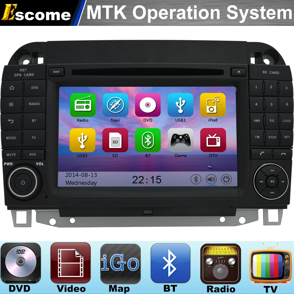 MTK3360 Car DVD Automotivo For Mercedes Benz S Class W220 1998 2005 S280 S320 S430 S500