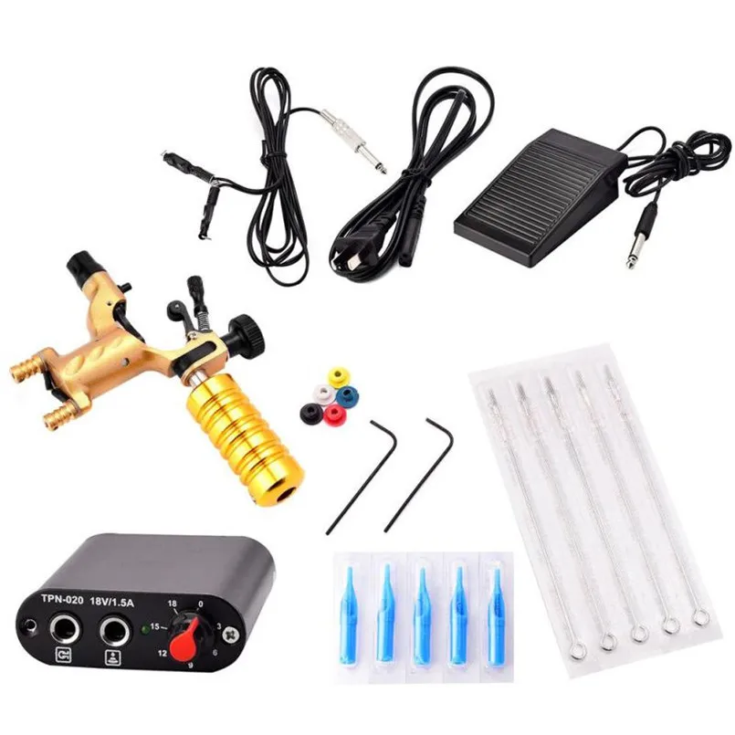 

NEW 1 Set Completed Exquisite Workmanship Tattoo Kit Equipment Tattoo Machine X8232 5Up