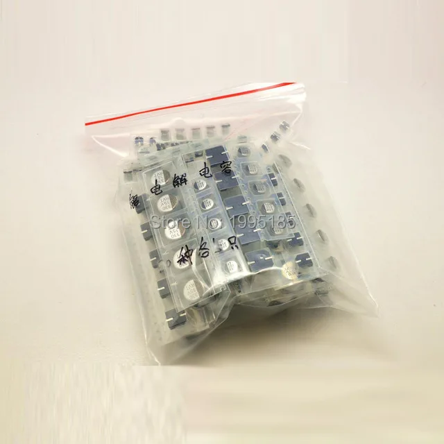 13valuesX10pcs = 130 шт SMD 16 V~ 50 V Алюминиевый Ассортимент Комплект для материнской платы компьютера