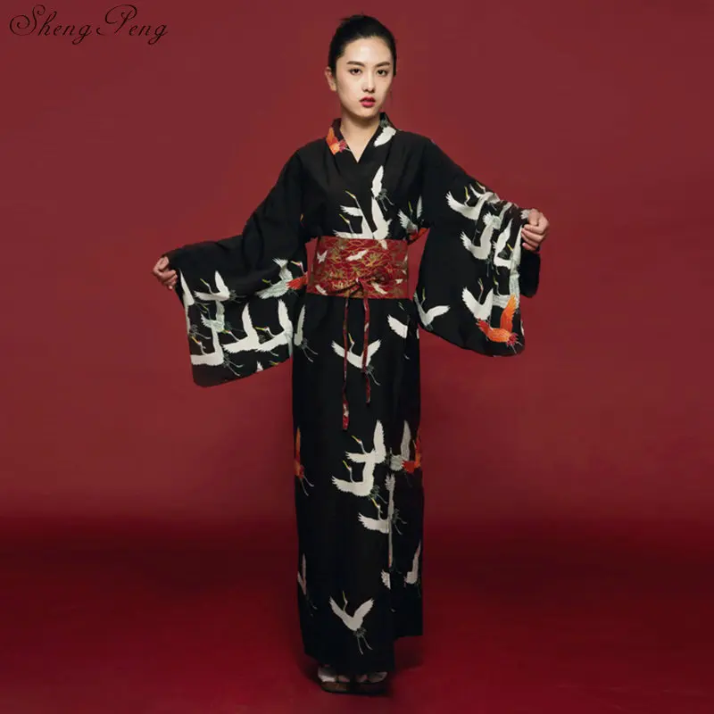 Buy 2019 Harajuku Black Kimono Female Yukata Women