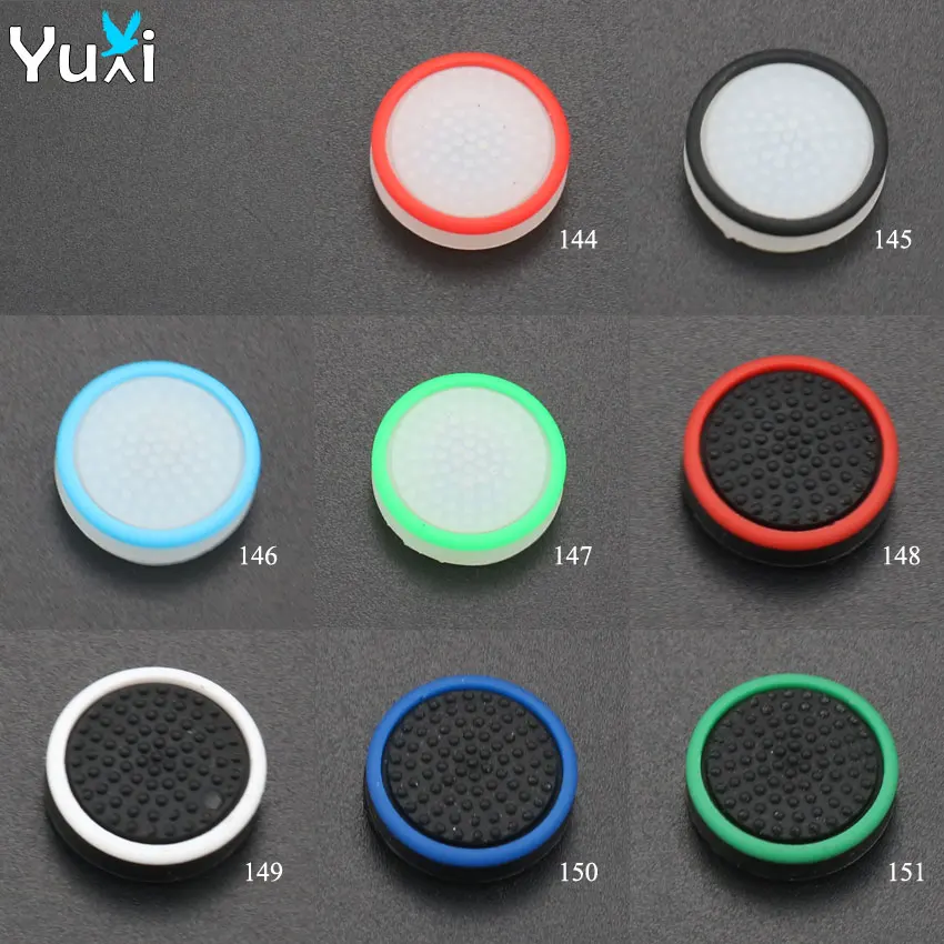 

YuXi 4pcs Silicone Joystick Stick Grip Caps Gamepad Analog Joystick Cover Case For Nintend Switch NS Controller Joy-Con