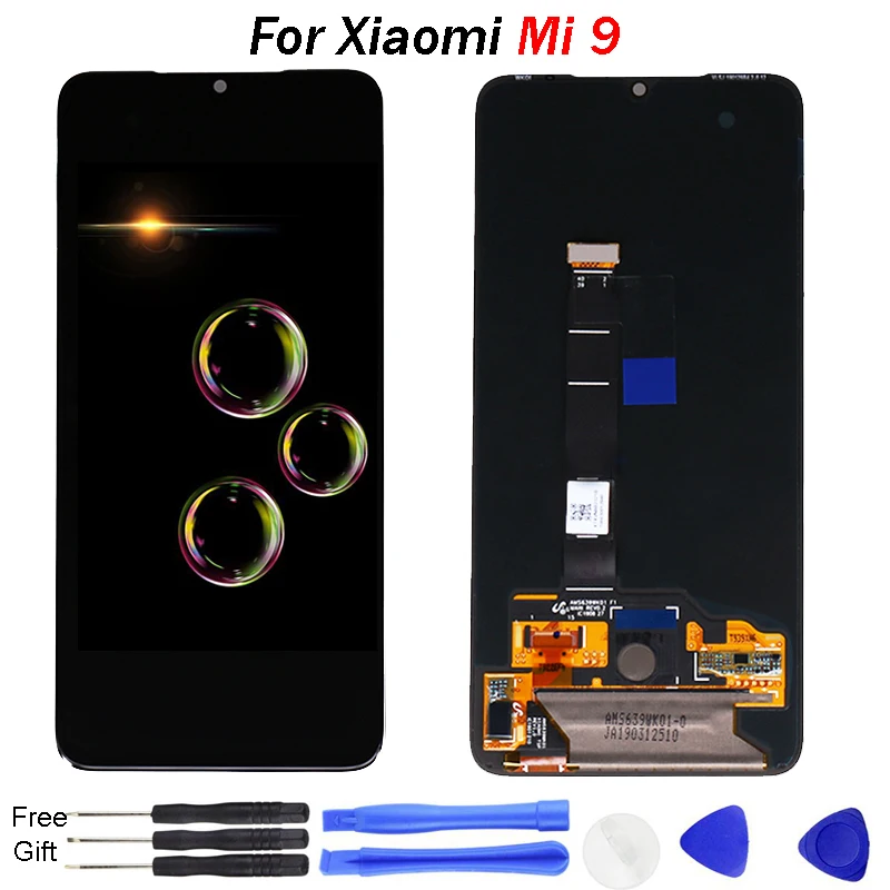 ЖК дисплей для Xiaomi Mi 9 оригинальный Amoled сенсорный экран дигитайзер в сборе